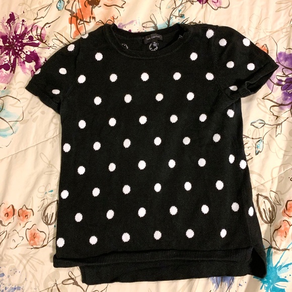 The Limited Tops - Black and White Polka Dot The Limited Top